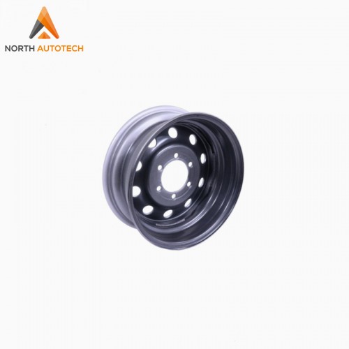16X6 Inch 6 Lug Stud Steel White Color Wheel Rim for RV Trailer Axle Use