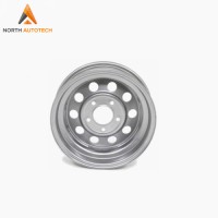 15 X 5 Inch Wheel Rim 5 on 5 Silver Powder Coat Surface