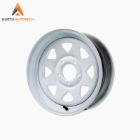 Trailer Wheel Rim 13 X 4.5 - 5 Lug White Powder Coat